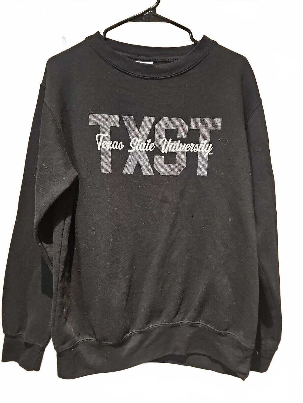 Texas State Bobcats Pullover Cotton Blend Sweatshirt Crewneck Unisex Small